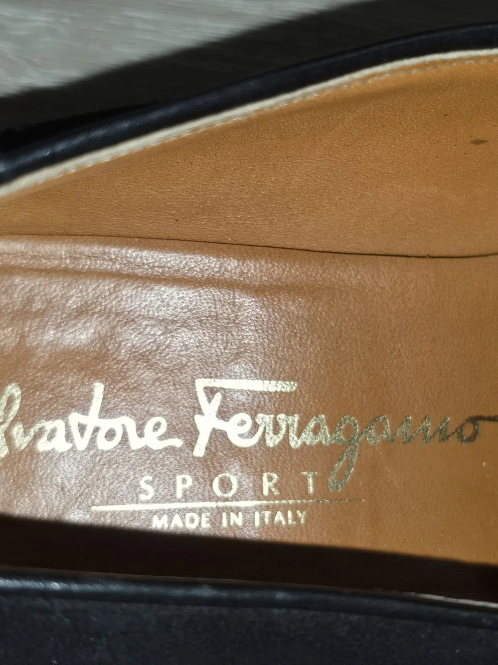 Vintage Salvatore Ferragamo Sport Black Suede Slip-On Loafers 9B
